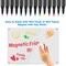 Liquid Chalk Markers for LED Drawing Note Board Acrylic Calendar Planning Board Clear Glass Dry Erase Whiteboard Window Mirror Christmas Holidays Painting, 14 Pack, 12 Vibrant Colors, 1mm Fine Points
